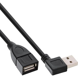 InLine 34618R Smart USB 2.0 przedłużacz kątowy, wtyczka/gniazdo,