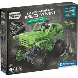 CLEMENTONI Klocki plastikowe Naukowa zabawa Laboratorium mechaniki Monster