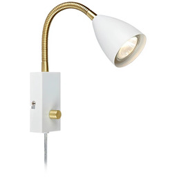 Markslöjd - Ciro Flex Lampa Ścienna Biały/Mosiądz