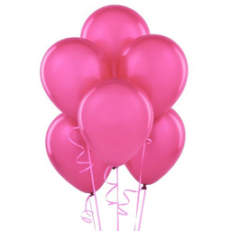 Balony lateksowe pastelowe fuksjowe - duże - 100