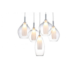 Azzardo Lampa wisząca Amber Milano 5 AZ3076 nowoczesna