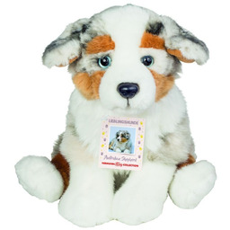 Maskotka piesek pluszowy Owczarek Australijski 22 cm siedzący