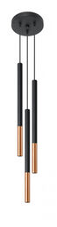 Lampa wisząca MOZAICA 3P SL.0890 czarny/miedź 3xG9
