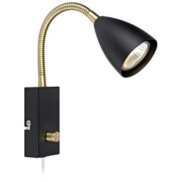 Markslöjd - Ciro Flex Lampa Ścienna Czarny/Mosiądz
