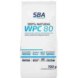 SBA, Koncentrat białek serwatkowych WPC 80, 700 g