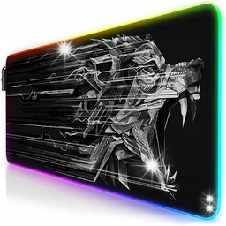 PODKŁADKA POD MYSZKĘ GAMINGOWA RGB DUŻA PODŚWIETLANA MATA