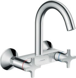 Hansgrohe Logis M32 2-uchwytowa bateria kuchenna, ścienna