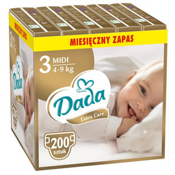 Pieluchy Dada Extra Care 3 MIDI 200 szt.