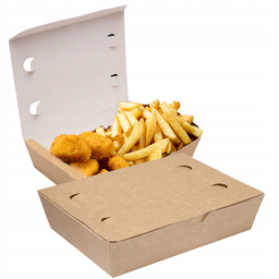 Pudełko Pojemnik Na Wynos 20x14x5cm tekturowy Eko bez