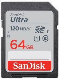 SanDisk Ultra SDXC 64GB 120MB/s Class 10 UHS-I