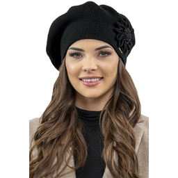 Vivisence 7048 Czarny Uni Nakrycie Głowy Beret