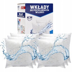 Wkłady do pochłaniacza wilgoci K&M - 6x 250g