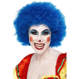 Smiffys Szalony klaun peruka, niebieska, 120 g