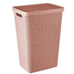 CURVER Kosz na pranie Jute 58 L Różowy