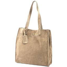 Luka Zamszowa duża damska shopperbag torebka na ramię