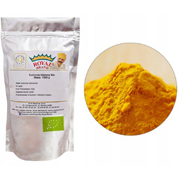 Ekologiczna Kurkuma Mielona 1kg bio w proszku Naturalna