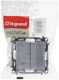 VALENA LIFE - Łącznik schodowy podwójny ALUMINIUM 10