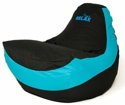 GO GIFT Pufa worek sako Bolid Czarno-niebieski XXL