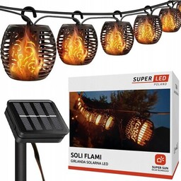 SUPERLED Girlanda ogrodowa solarna Soli Flami 5285