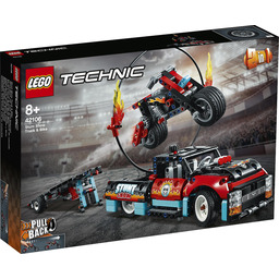 Lego Technic 42106 Furgonetka i motocykl kaskaderski Nowe