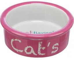 TRIXIE Miska ceramiczna, dla kota, różowo/szara, 0,3 l/