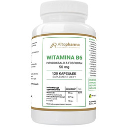 Suplement diety, AltoPharma, Witamina B6 P-5-P, 120 kaps.