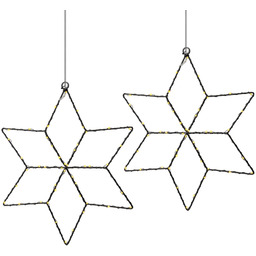 AMARE LED gwiazda wisząca, zestaw 2 szt