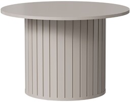 Stolik kawowy cashmere ZANTE ZA7, ryflowana podstawa, kaszmir