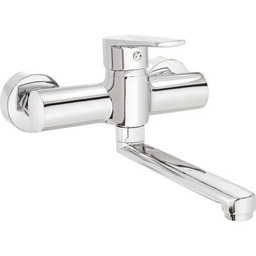 Bateria umywalkowa TUBO ścienna chrom