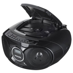 PHILIPS Radioodtwarzacz/Bombox AZ215B/12 Czarny, Odtwarzacz CD, CD-R, CD-RW,