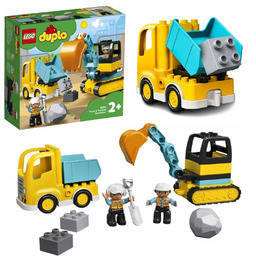 Klocki Lego Duplo Ciężarówka I Koparka Gąsienicowa