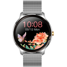 Zestaw damski zegarek SMARTWATCH RUBICON RNBE66 srebrny +