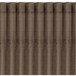 Zasłona w stylu eco brązowa ZOM-05