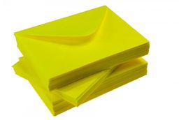Koperty żółte fluo neon 80g/m2 C6 10 szt