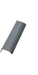 Uchwyt meblowy krawędziowy Edge Straight 40 Aluminiowy Szary