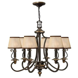 Żyrandol z abażurem PLYMOUTH HK/PLYMOUTH6 Elstead