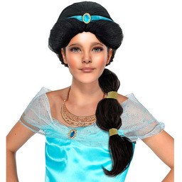 Peruka dziecięca arabskiej księżniczki czarna