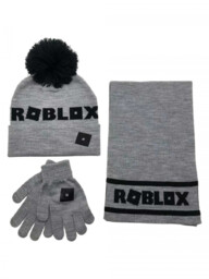 Czapka z rękawiczkami i szalikiem dziecięce Roblox -