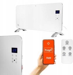 Grzejnik elektryczny szklany 2000W Led WiFi