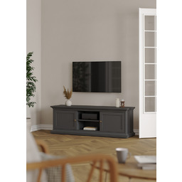 Szafka RTV szara mat 149 cm Paris