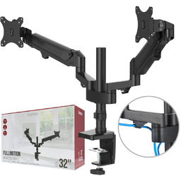 Hama biurkowy UCHWYT DO MONITORA 2 ekrany 13-32''