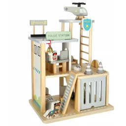 Komisariat Policji Drewniany Tor Radiowóz Helikoptery Parking