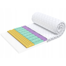 Materac nawierzchniowy 120X200, 9 cm, H3, Pur-7 stref;