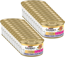 Purina Gourmet Gold Kitten mus z cielęciną 24x85g