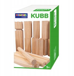 Kubb Drewniane Kręgle Fińskie Gra Wikingów 11 KREGLE/6