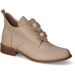 Botki Nicole 3080/055 Beżowe lico