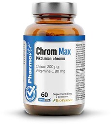 PHARMOVIT - Chrom Max Pikolinian chromu, 60 kapsułek