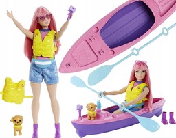 Barbie Daisy Na Kempingu Lalka Kajak 2427