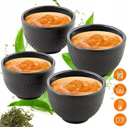 Czarki Żeliwne Zestaw Żeliwny Do Herbaty Japońskie 150ML