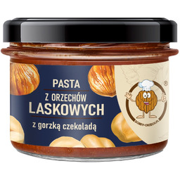 Pasta z orzechów laskowych z gorzką czekoladą 270g